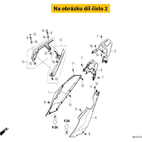 COVER, RR. CENTER UPPER 77231MKVD00