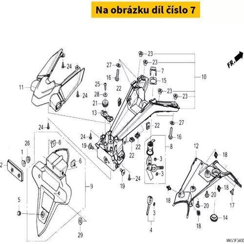 PLATE, LOCK KEY SETTING 77235MJED00