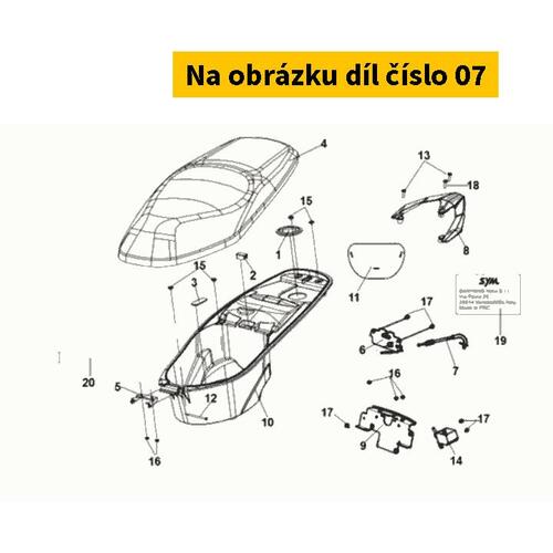 Seat Lock Cable 77240-XN1-000