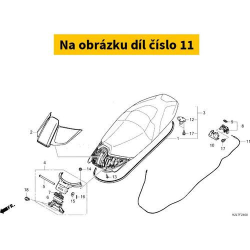 CABLE COMP., SEAT LOCK 77240K2LD01