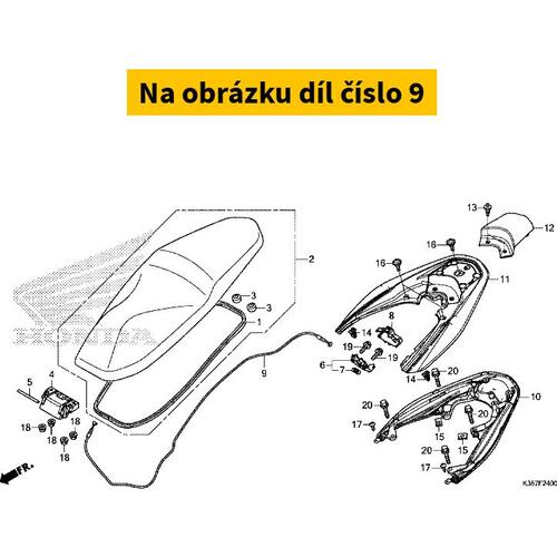 CABLE COMP., SEAT LOCK 77240K35V01