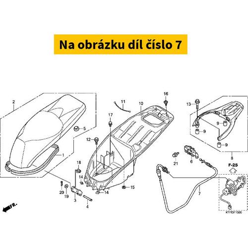 CABLE, SEAT LOCK 77240KTF641