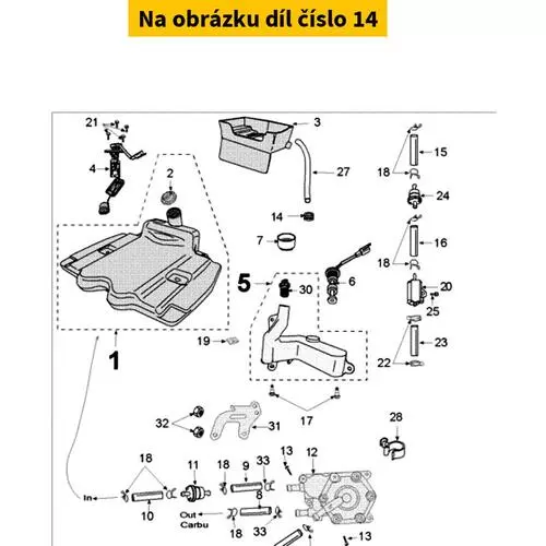 Grommet 5x15x19 - 2+2+2 774730