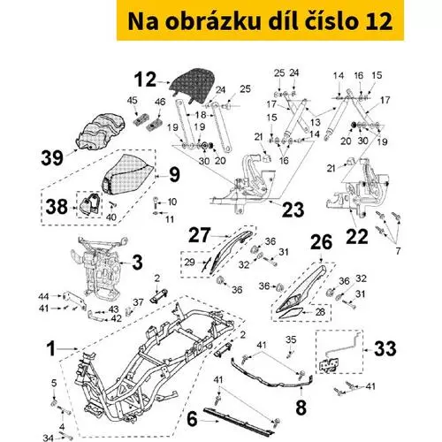 Rear Saddle 780832E9