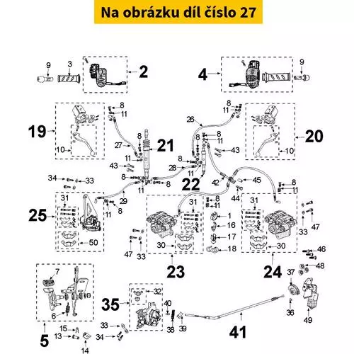 Lh Lever Hose 782705