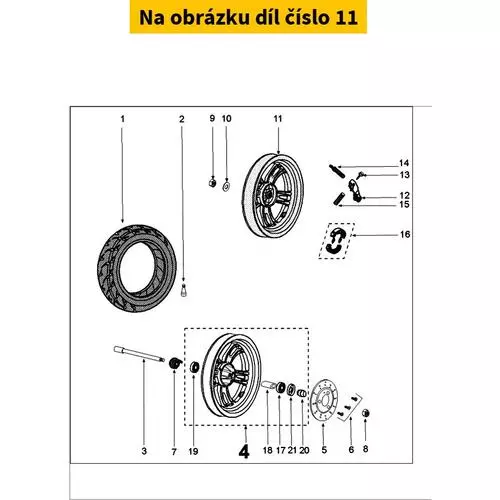 Roue Arriere 2.75 X 12 786086B2