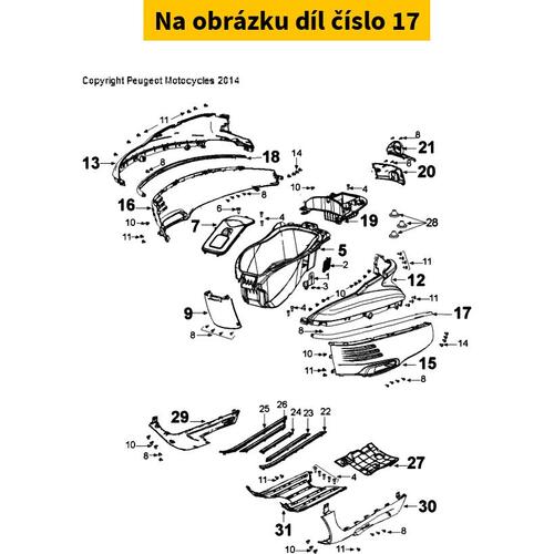 Lh Rear Embellisher Chrome 787081XK