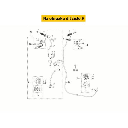 Front brake caliper PEUGEOT Django 125 2018-2021 (ABS) 794349