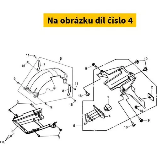 License Light Bracket 80102-HMA-000