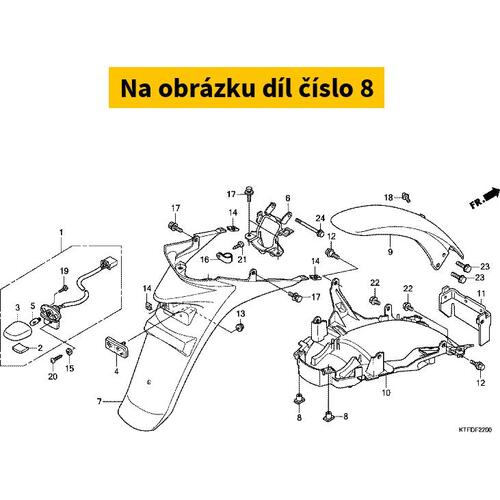 NUT, RR. FENDER 80104KJ2000