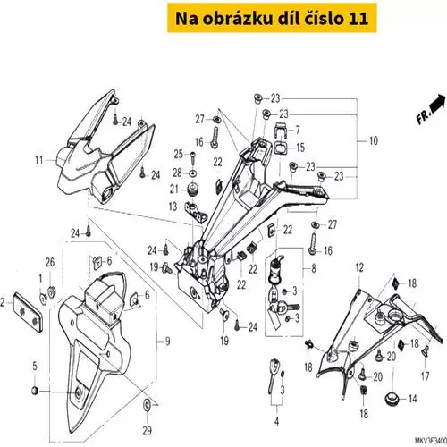 COVER, LICENSE LIGHT 80104MKTD00