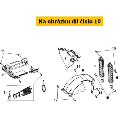 Center Fender Brkt. Comp 80111-H9A-010