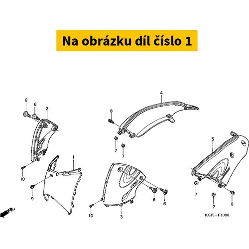 COVER, CENTER *NH1 * 80151KGF901ZB