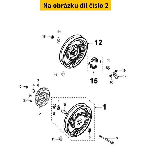 Brake disc front PEUGEOT V-Clic 50 2007-2014 801972