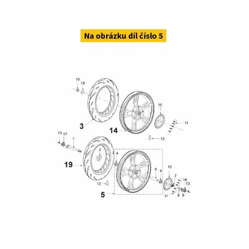 Front Wheel Black 802025N