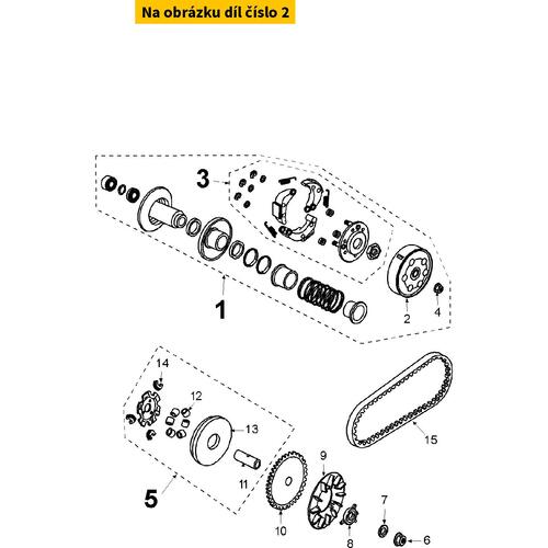 Clutch bell PEUGEOT Kisbee 50 4T 2011-2017 802415