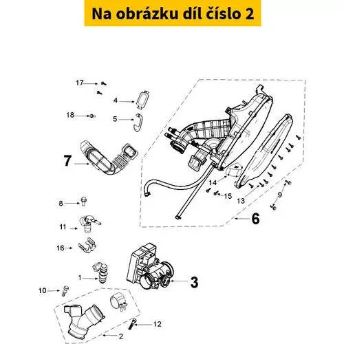 Manifold PEUGEOT Django 125-150i 4T E4 2018-2020 803800