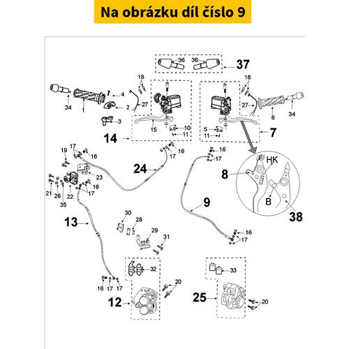 Tuyau Hydrau Etrier Arriere 803871