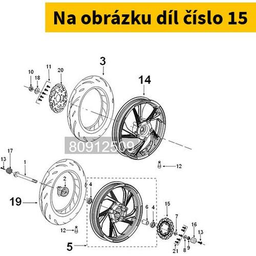 Brake disc front PEUGEOT Tweet 50 Active 2018-2020 804314