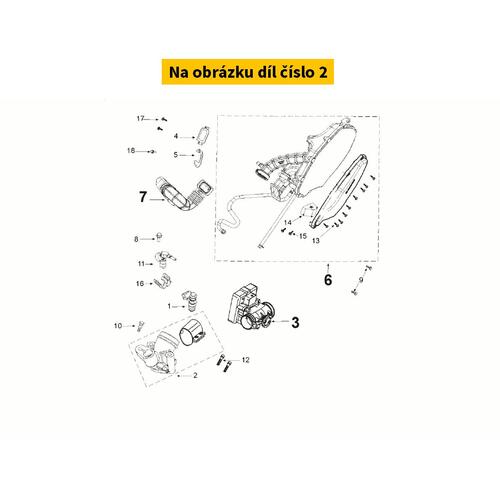 Intake manifold PEUGEOT Tweet 125-170i 4T E5 2021-2022 804810