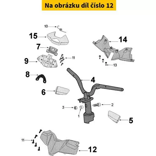 Kit Carenage Superieur De Guidon 806096