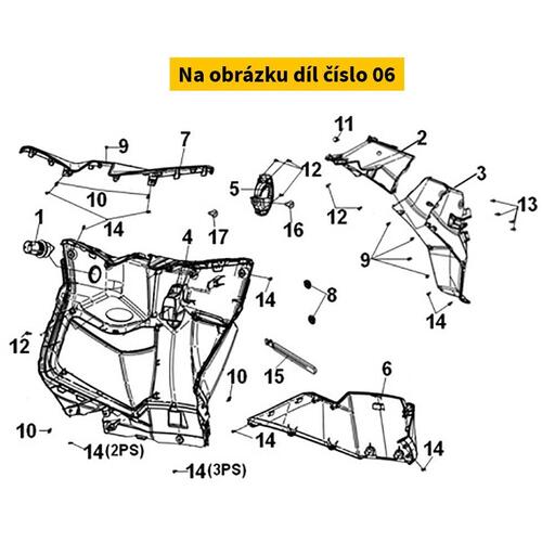 Lower Inner Cover (Gy-7547ul) 81132-ZJA-000-AQ