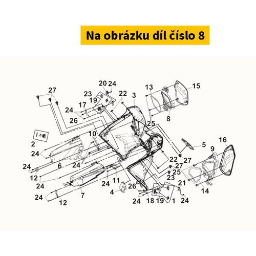 R Inner Box Lid Stiffener Bk-001c 81144-L5B-000-KB