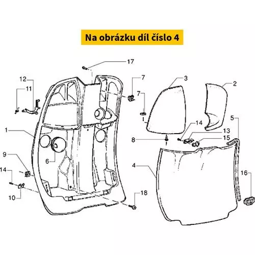 Leg Shield Cover Lid Alabastor 8212005018