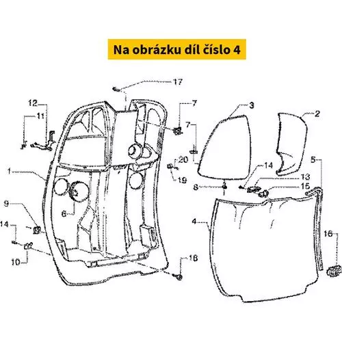 Leg Shield Cover Lid Green 336 8212005060