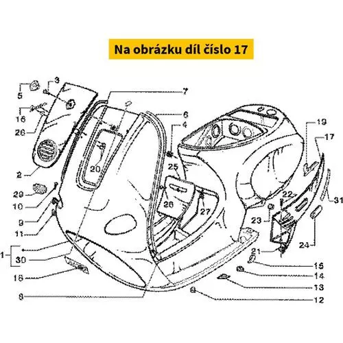 Lh Side Cover Grey 729 8216005095