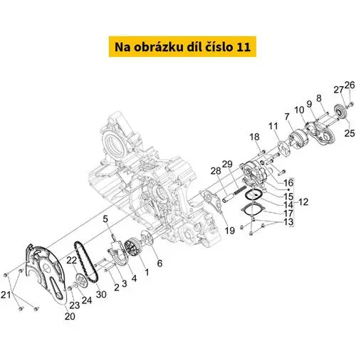 Gasket Between Crankase And Oil Pomp 833046