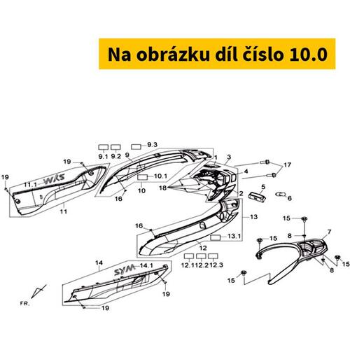 R Body Cover Assy.Gy-517s 8350G-LDA-000-IP