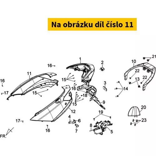 R. Body Cover Assy Gy-7450u 8350G-LYD-000-IL