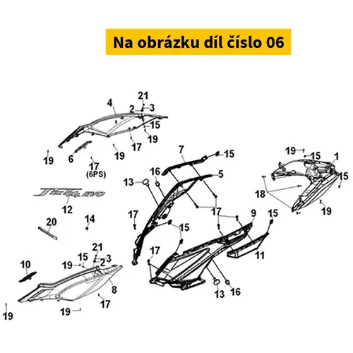 R. Body Cov Garnish 83551-ZJA-000