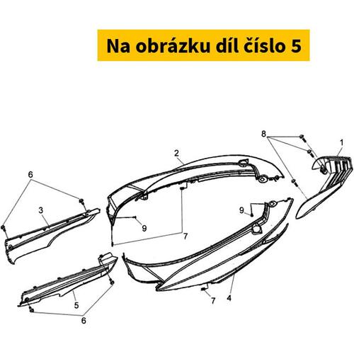 Lh.Side Cover Bu289 83620-ATA-000-BP