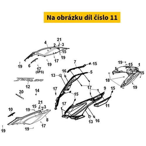 L. Body Cov Garnish B 83680-ZJA-000