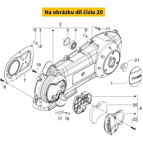 Air filter element transmission PIAGGIO Leader 200 4T E2-E3 843190