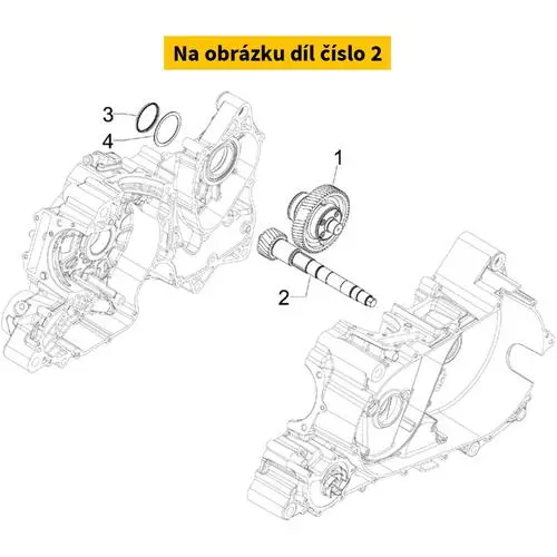 Driven Pulley Shaft 8456015