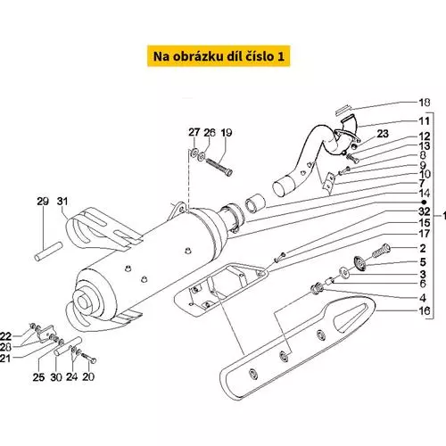 Muffler PIAGGIO Beverly Tourer 500i 4T E2 2004-2006 8457235