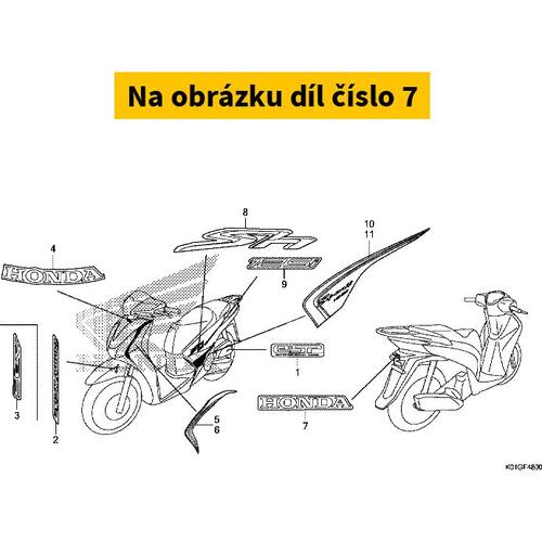 MARK (HONDA) (65MM) 86801K01900