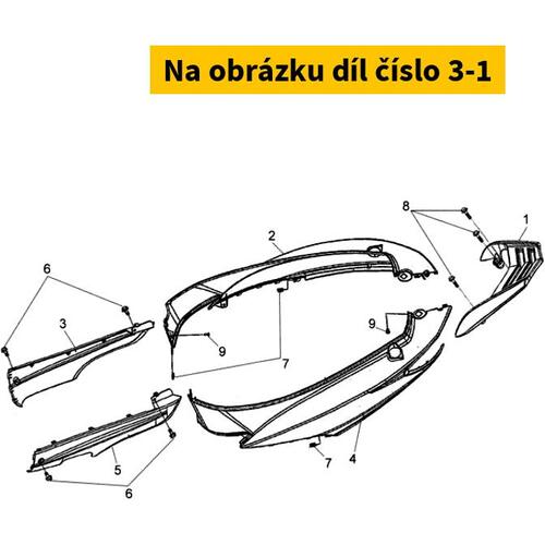 Side Cover R.Stripe 87131-ATA-000