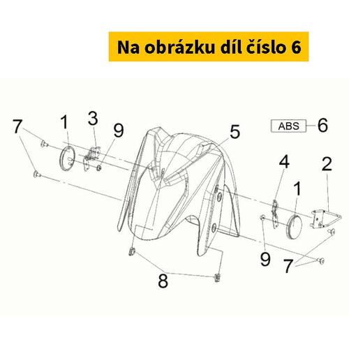 Abs Mark (70*15mm Al) 87141-F93-010