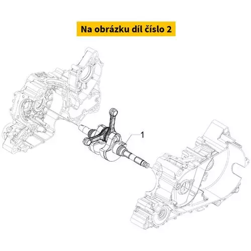 Crankshaft GILERA pin Ø22 GP800 I.E H2O 4T 4V E3 8742050002