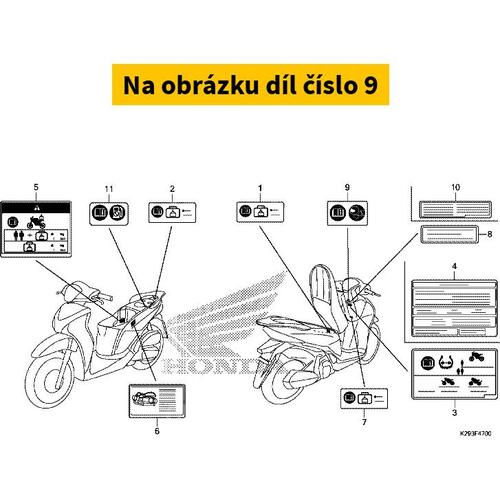 LABEL, DRIVE (PICTOGRAPH) 87560MCAG60