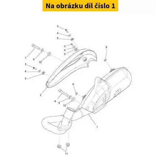 Exhaust PIAGGIO Liberty MOC 125-150 4T 2V E3 2009-2013 8759625