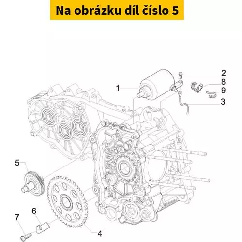 Electric Starter Interm.Gear With I.P. 8759655