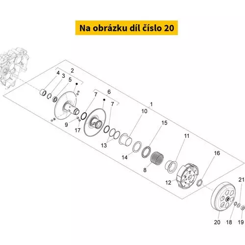 Clutch bell PIAGGIO Liberty 125-150i 4T 2011-2013 Ø134 880623