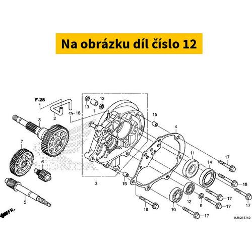 BEARING, RADIAL BALL, 620 91006KZR602