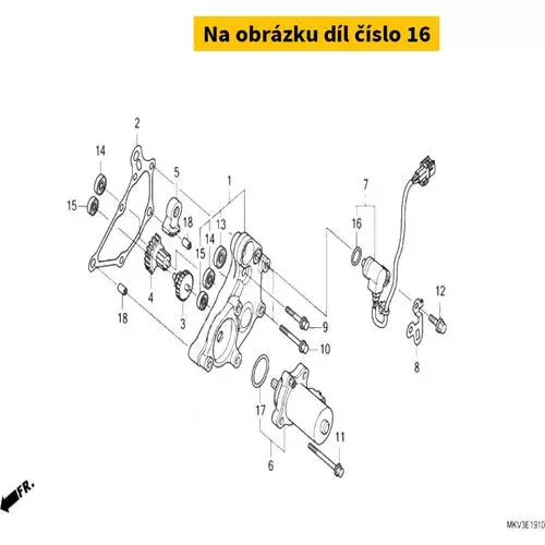 O-RING, 16.5X2.5 91310MGED01