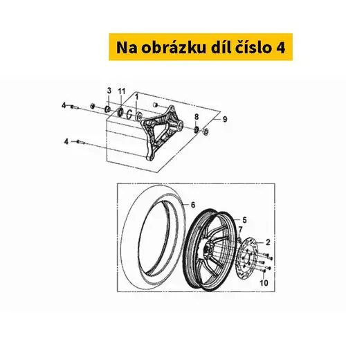 Flange bolt 8x45 95801-08045-04